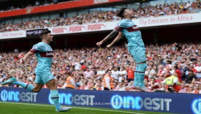 ويستهام يسقط أرسنال بين جماهيريه بهدفين في افتتاحية الدوري الانجليزي (فيديو)