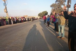 فعالية حاشدة بمنيا القمح ضد الانقلاب العسكري