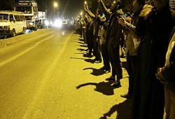 فعالية بمركز منيا القمح ضد الانقلاب العسكري