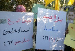 وقفة لثوار بئر العبد تندد بمجازر العسكر بسيناء