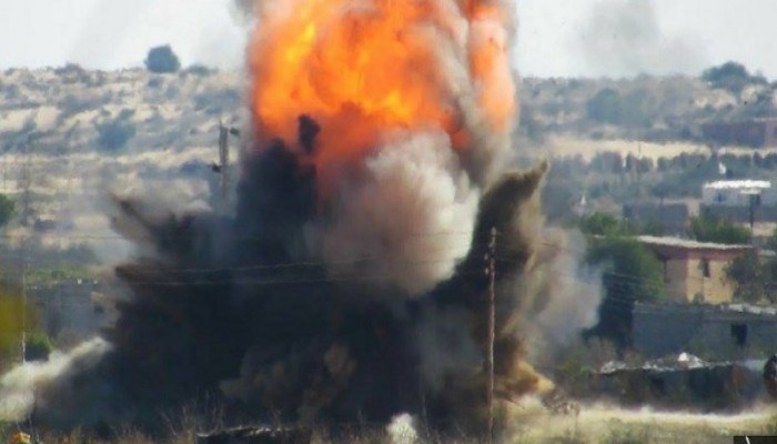 داعش تتبنى استهداف آلية للجيش شمالي سيناء