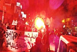 في ليلة ثورية.. أحرار «منيا القمح» يهتفون: إحنا الثورة وإحنا الصوت