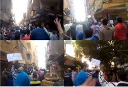 أحرار المعادى بالقاهرة ينتفضون رفضا لجرائم الانقلاب