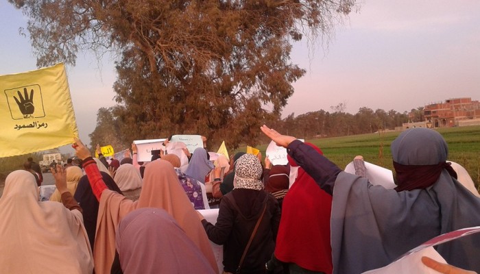 فعالية مناهضة للانقلاب بالزقازيق تطالب بالإفراج عن الحرائر المعتقلات