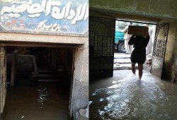 الإدارة الصحية بديرب نجم تغرق فى مياه الصرف الصحي والمسؤلون نيام