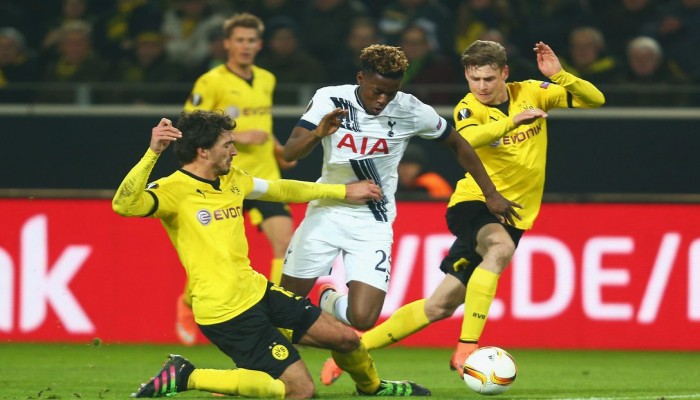 دورتموند يسحق توتنهام بثلاثية في الدوري الأوروبي .. فيديو