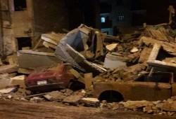 مصرع 2 وإصابة 5 آخرين في انهيار عقار بالإسماعيلية