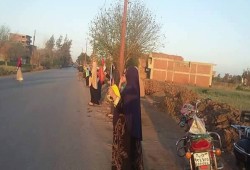 أحرار ‫‏بركة السبع‬ يواصلون حراكهم الثورى