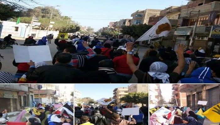 ثوار الشرقية يتنفضوا فى ابو حماد  بمسيرات حاشدة