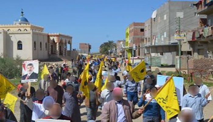 كفر الشيخ : مسيرة ببلطيم تطالب بوقف أحكام الاعدام بحق شباب كفر الشيخ السبعة