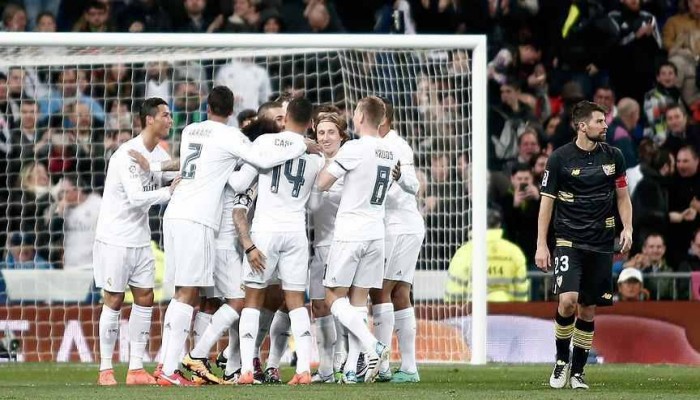 الريال يكتسح إشبيلية في ليلة الأرقام القياسية .. فيديو