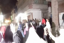 مسيرة ليلية مناهضة للانقلاب بالعوايد بالإسكندرية