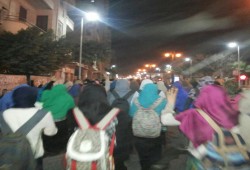 مسيرة ليلة حاشدة لثوار دمنهور تهتف " ثورة كاملة ثورة تشيل..كل خاين كل عميل"