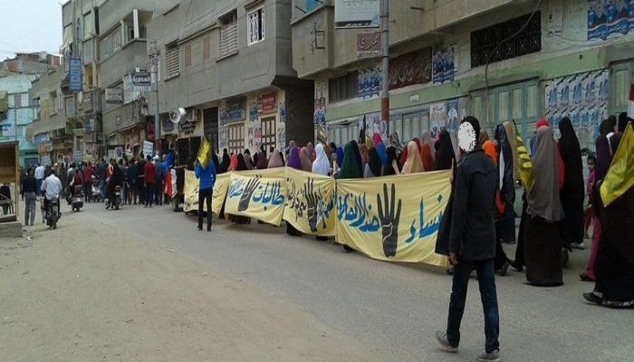 مسيرة حاشدة لثوار البصارطة بدمياط