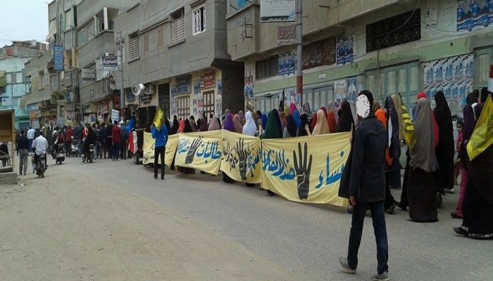مسيرة حاشدة لثوار البصارطة بدمياط