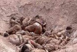 الأهالي برفح يكتشفون مقبرة جماعية بها أكثر من 100 جثة