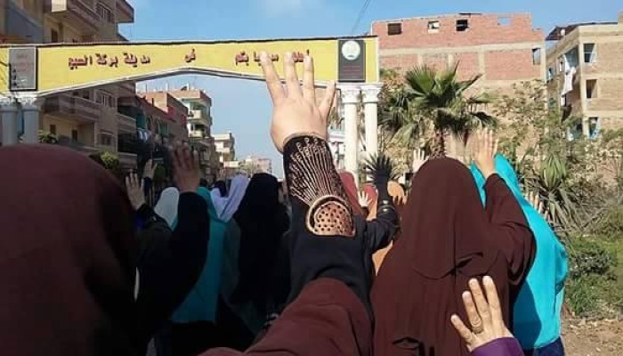 المنوفية : مسيرات حاشدة لثوار بركة السبع