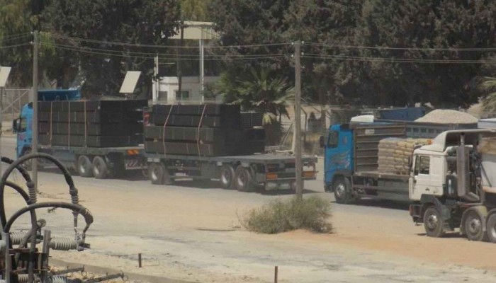 إسرائيل توقف رسميا إدخال الإسمنت إلى غزة