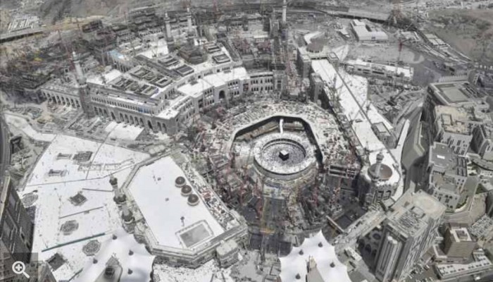 البدء بإزالة المطاف المؤقت في المسجد الحرام