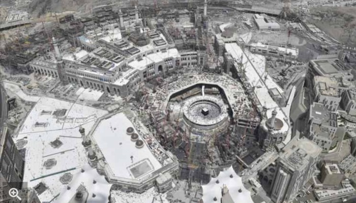 البدء بإزالة المطاف المؤقت في المسجد الحرام