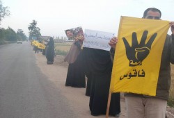 الشرقية : ثوار فاقوس يتحدون الانقلاب بسلسلة بشرية ضمن فعاليات "أنقدوا مصر المخطوفة"