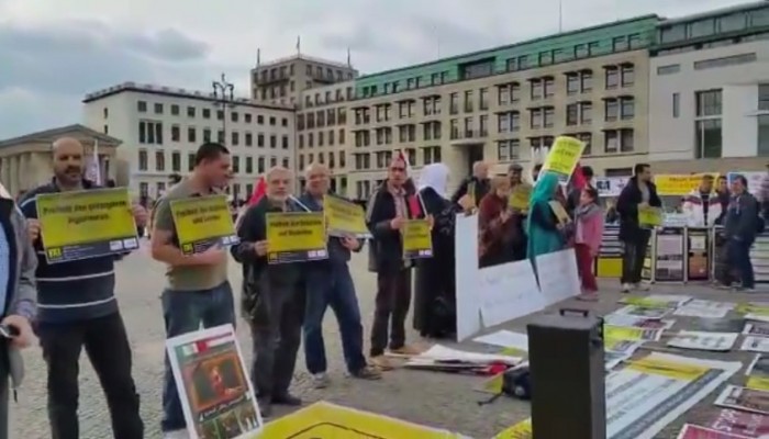 بالفيديو ... اعتصام الجالية المصرية أمام "البرلمان الألماني" تضامنًا مع معتقلي مصر