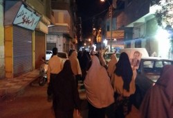 مسيرة ليلية ببنى سويف تندد ببيع ‫‏السيسي‬ للأراضي المصرية