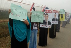 رغم وجود كمين صباح اليوم .. حرائر أم الرضا في سلسلة بشرية صباحية