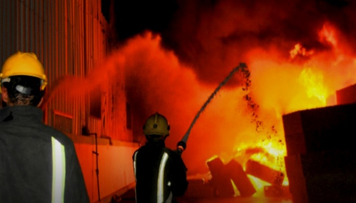 حريق هائل في "فرن عيش" بمنطقة إمبابة