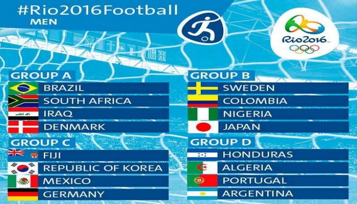 ننشر قرعة منافسات كرة القدم بدورة الألعاب الأوليمبية في "ريو دي جانيرو"