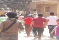 مسيرة لثوار مركز سنورس بالفيوم تندد ببيع جزيرتي " تيران وصنافير"