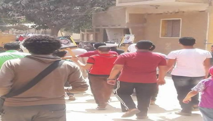 مسيرة لثوار مركز سنورس بالفيوم تندد ببيع جزيرتي " تيران وصنافير"