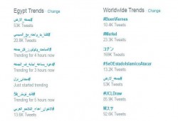 وسم "‫#‏جمعة_الأرض"‬ يدخل قائمة الأعلى تداولًا في العالم