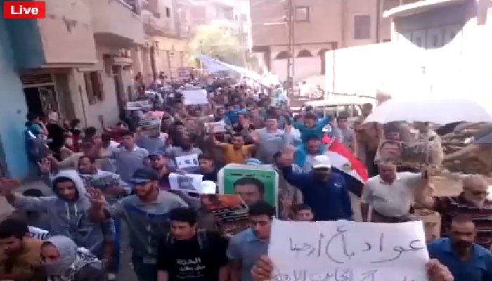 حشد ثوري بالعدوة رفضا لتفريط الانقلاب في أراضي مصر