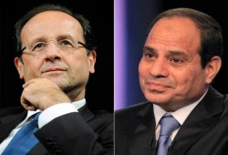 هولاند يدعو لاحترام حقوق الإنسان والسيسي: "المعايير الأوروبية" لا تتناسب مع مصر