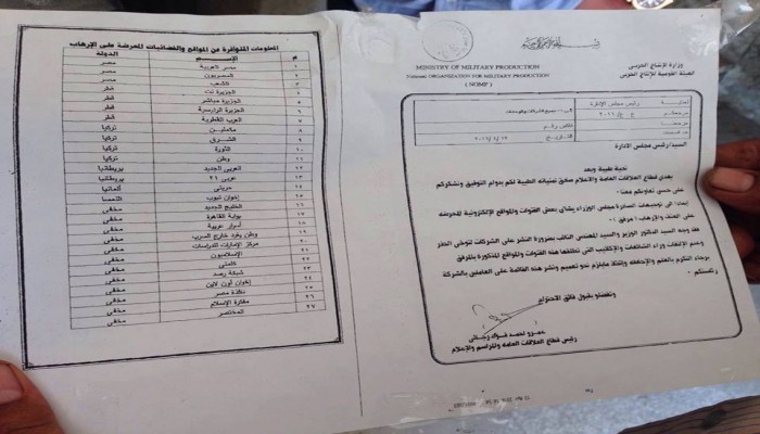 اللواء محمد العصار يحذر العاملين بـ"الإنتاج الحربي" من متابعة نافذة مصر