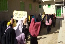 تواصل التظاهرات الرافضة لبيع الارض من حوش عيسى بالبحيرة