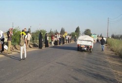 تواصل التظاهرات الرافضة للانقلاب العسكري بالحسينية بالشرقية