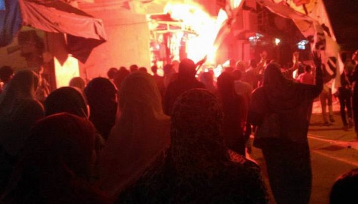 مسيرة ليلية بكفر الدوار ضد جرائم داخلية العسكر