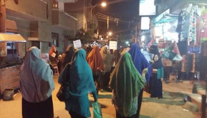 تظاهرة ليلية ببنى سويف ضد حكم العسكر