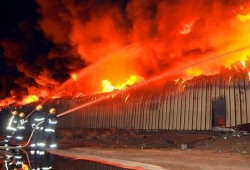 حريق هائل بشركة الإسكندرية للأدوية.. والحماية المدنية تدفع بـ 6 سيارات إطفاء