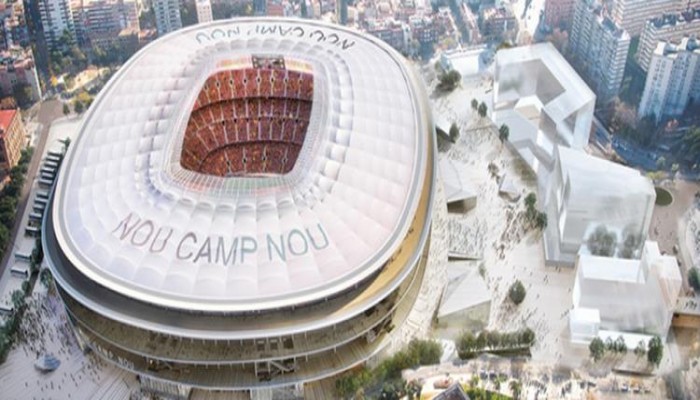 برشلونة يكشف عن التصميم الجديد لملعب كامب نو