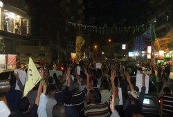 مسيرة حاشدة بمنيا القمح ضد حكم العسكر