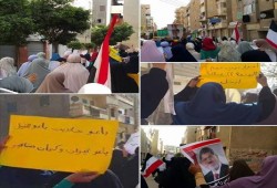 احرار ديرب نجم بالشرقية يتنفضوا فى مسيرات حاشدة رفضا لبيع الارض ولاسقاط الانقلاب