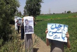 أهالي الدقهلية يواصلون فعالياتهم تحت شعار "ارحل"