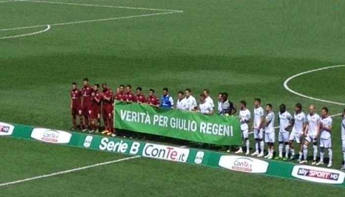 انطلاق حملة "حق ريجيني" في الملاعب الإيطالية
