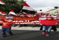 مسيرة للجالية المصرية بإيطاليا رفضًا لحكم العسكر