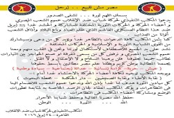 "شباب ضد الانقلاب" تعلن مشاركتها في تظاهرات "مصر مش للبيع"