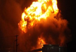 انفجار محول كهربائى بشارع السكة بالمنصورة