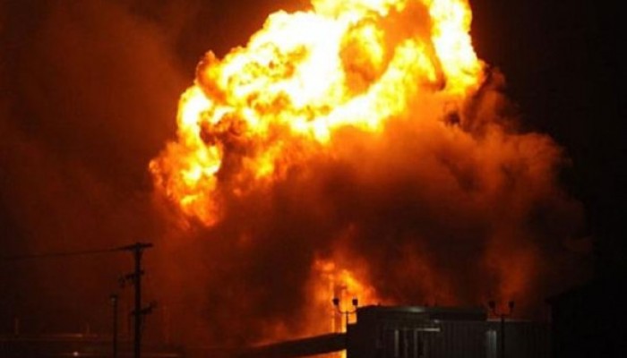 انفجار محول كهربائى بشارع السكة بالمنصورة